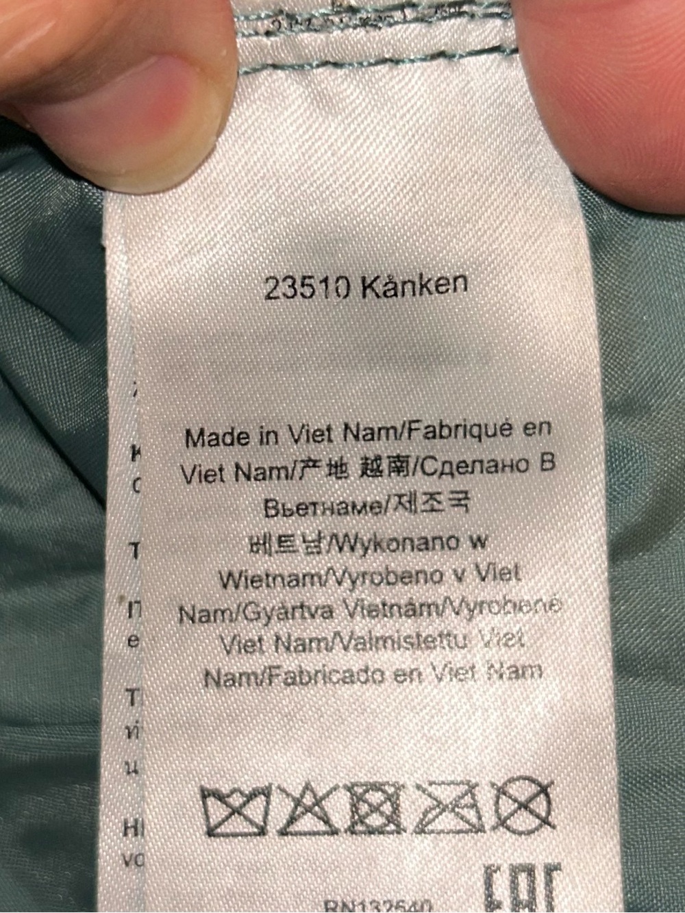FJÄLLRÄVEN The KANKEN Two Tone Nimbus Blue & Peach Pink Backpack - Picture 8 of 16